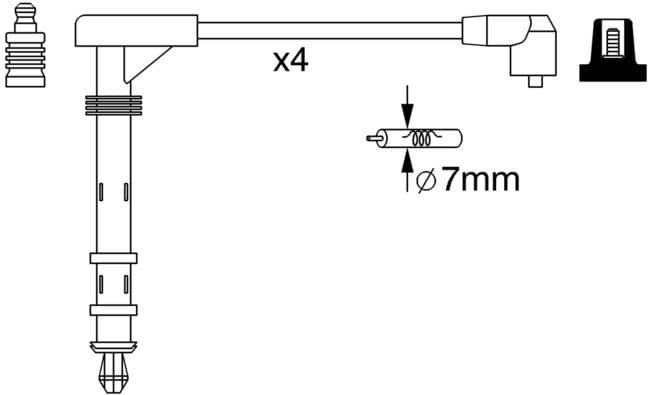 Ignition Cable Kit 0986357261 - image 10