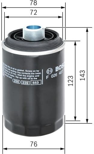 Oil Filter F026407179 - image 10