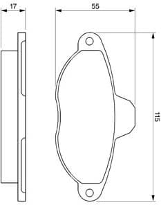Brake Pad Set, disc brake 0986460968 - image 12