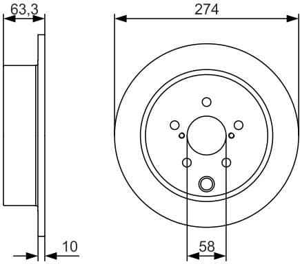 Brake Disc 0986479634 - image 3