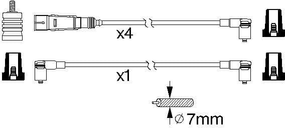 Ignition Cable Kit 0986356343 - image 10