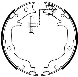 Brake Shoe Set, parking brake 0986487766 - image 7