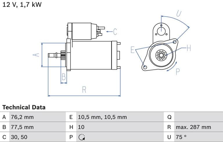 Starter 0986022870 - image 2