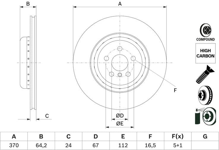 Brake Disc 0986479G99 - image 2