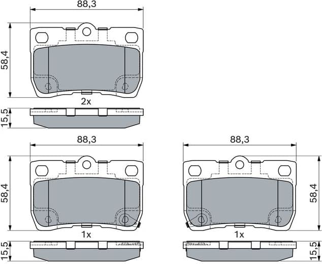 Brake Pad Set, disc brake 0986494891 - image 7