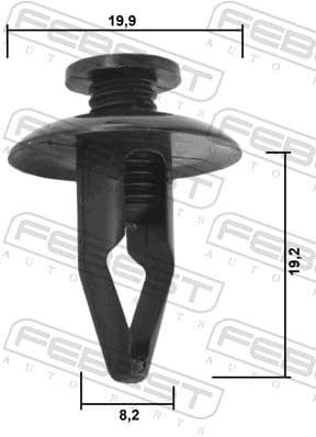 Clip, trim/protection strip 88570-136