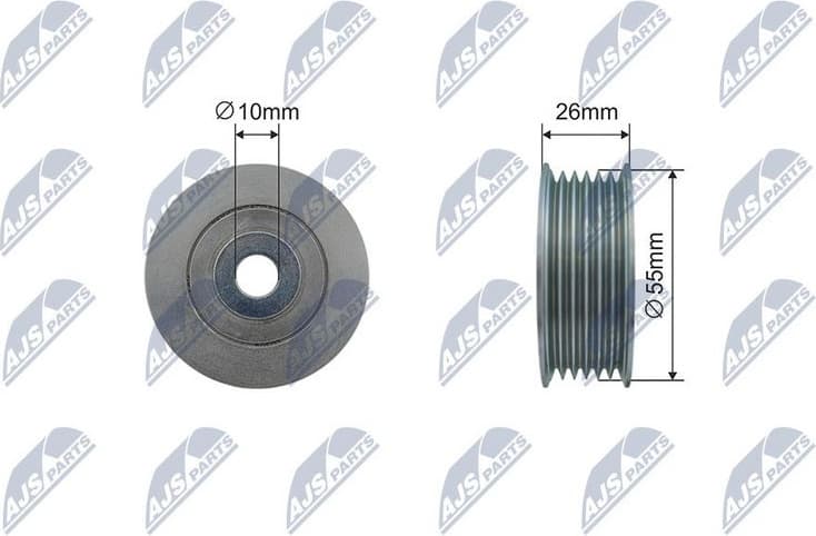 Tensioner Pulley, V-ribbed belt RNK-PE-011