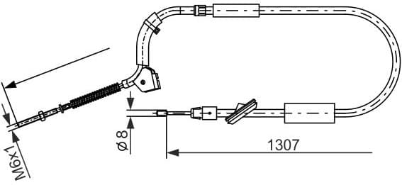 Cable Pull, parking brake 1 987 477 223 - image 6