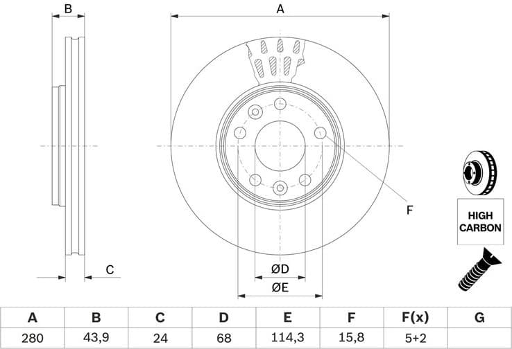 Brake Disc 0986479C62 - image 10