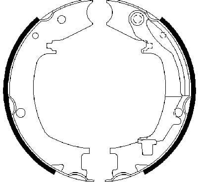 Brake Shoe Set, parking brake 0986487711 - image 10