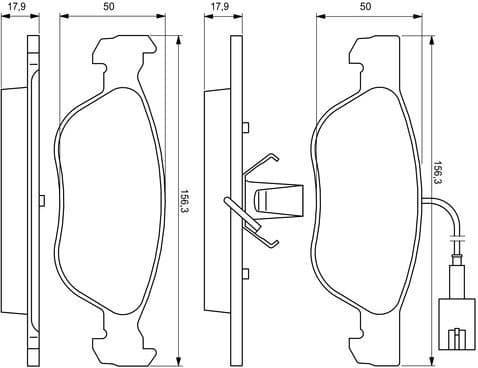 Brake Pad Set, disc brake 0986424593 - image 14