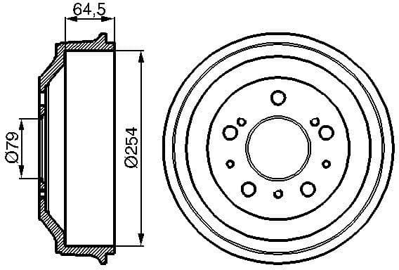 Brake Drum 0986477098 - image 2