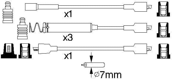 Ignition Cable Kit 0986356800 - image 10