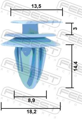 Clip, trim/protection strip 88570-005 - image 2