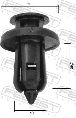 Clip, trim/protection strip 88570-119 - image 2