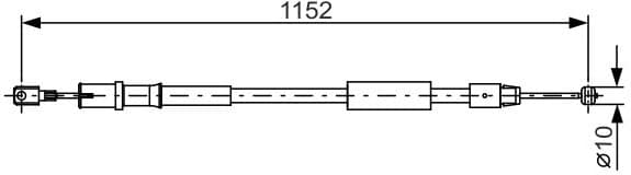 Cable Pull, parking brake 1987482025 - image 2