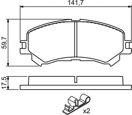Brake Pad Set, disc brake 0986494720 - image 10