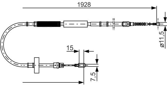 Cable Pull, parking brake 1987477922 - image 6