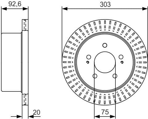Brake Disc 0986479V26 - image 2