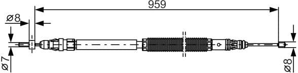 Cable Pull, parking brake 1 987 482 001 - image 2