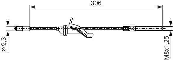 Cable Pull, parking brake 1 987 482 369 - image 2