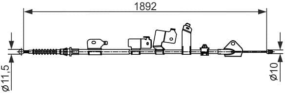Cable Pull, parking brake 1987482439 - image 2