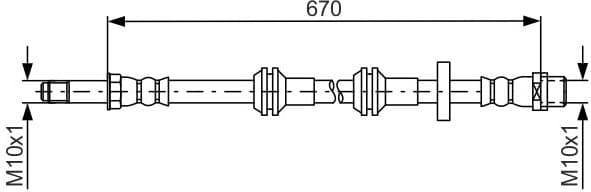 Brake Hose 1 987 481 689 - image 2