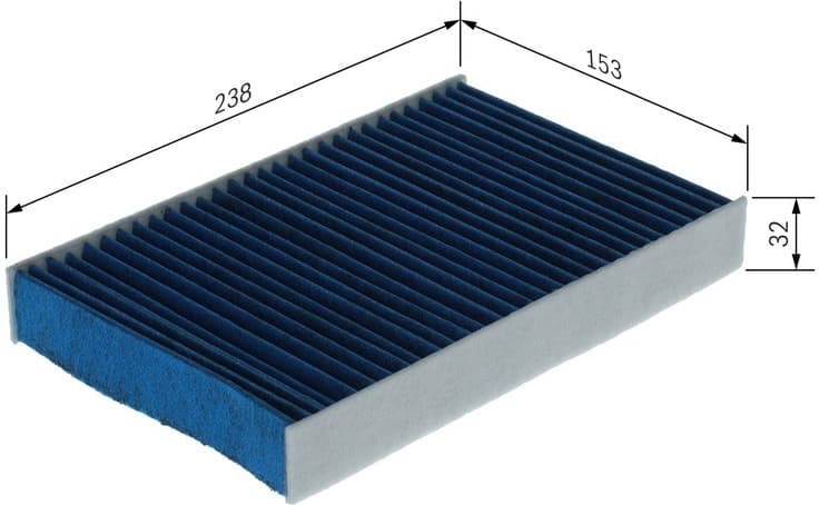 Filter, cabin air FILTER+pro 0 986 628 650 - image 3