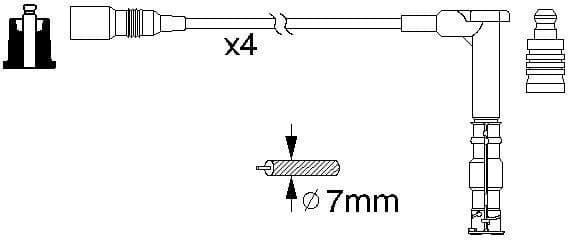 Ignition Cable Kit 0986356351 - image 10