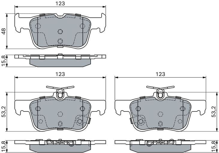 Brake Pad Set, disc brake 0986494839 - image 14