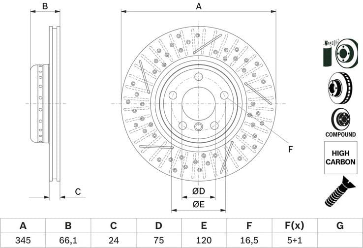 Brake Disc 0986479E05 - image 10