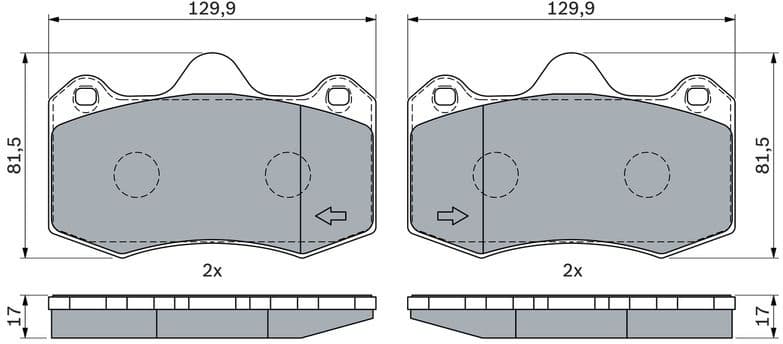 Brake Pad Set, disc brake 0 986 424 399 - image 7