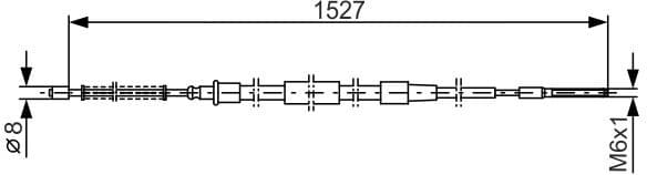 Cable Pull, parking brake 1 987 477 164 - image 6
