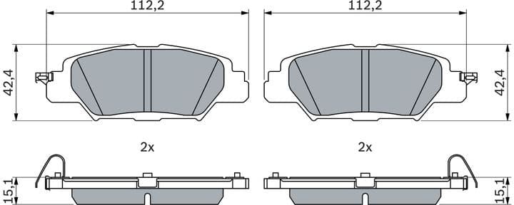Brake Pad Set, disc brake 0 986 460 006 - image 6