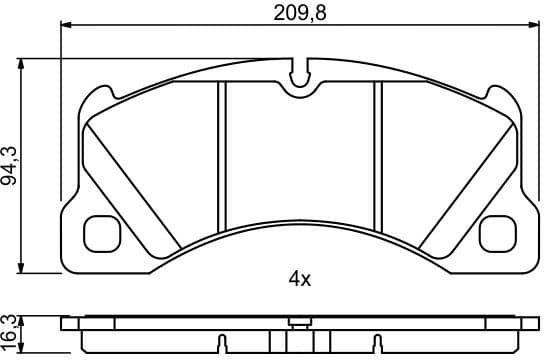 Brake Pad Set, disc brake 0986494787 - image 14
