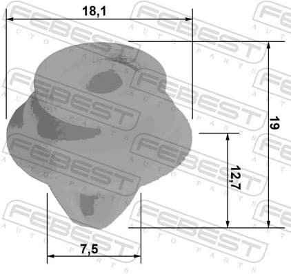 Retaining Clip, door panel 88570-047 - image 2