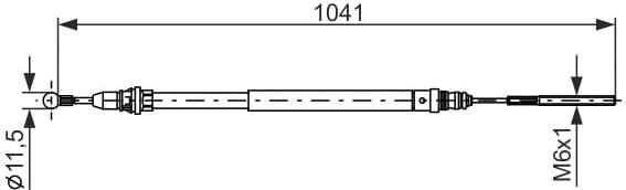 Cable Pull, parking brake 1 987 477 954 - image 2