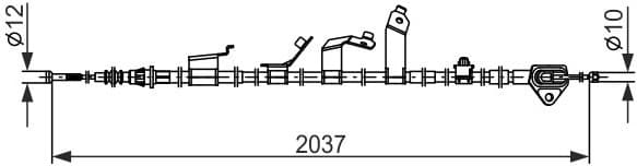 Cable Pull, parking brake 1 987 482 860 - image 10