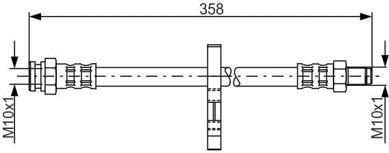 Brake Hose 1 987 481 019 - image 2