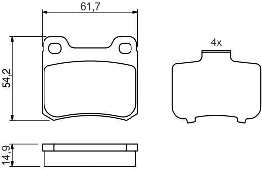 Brake Pad Set, disc brake 0986466871 - image 10