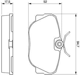 Brake Pad Set, disc brake 0986491730 - image 8