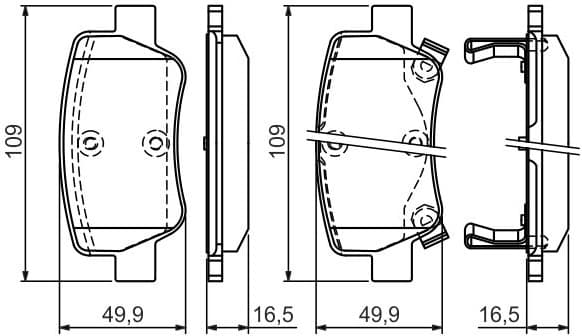Brake Pad Set, disc brake 0986494403 - image 10