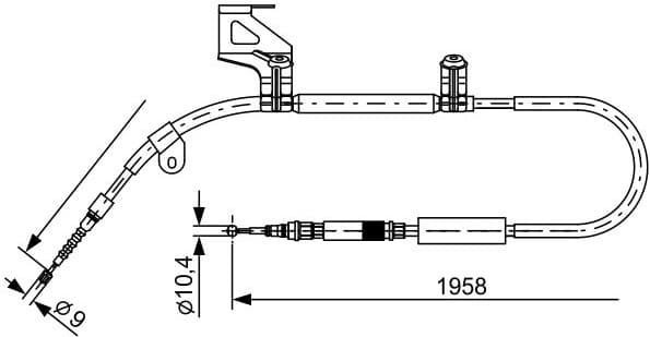 Cable Pull, parking brake 1987477603 - image 2