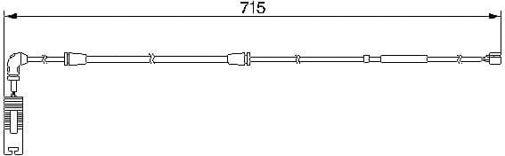 Warning Contact, brake pad wear 1987474946 - image 6