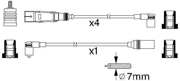 Ignition Cable Kit 0986356355 - image 10