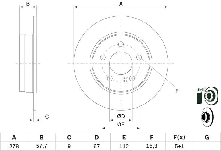 Brake Disc 0986479409 - image 6