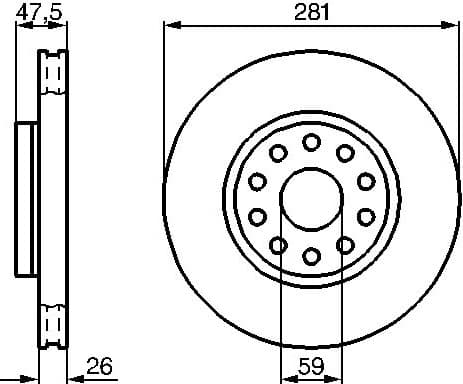 Brake Disc 0986478460 - image 2