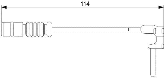 Warning Contact, brake pad wear 1987473011 - image 6