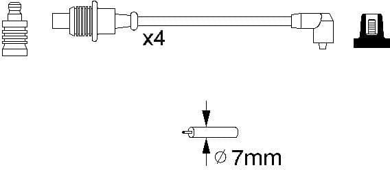 Ignition Cable Kit 0986356767 - image 10