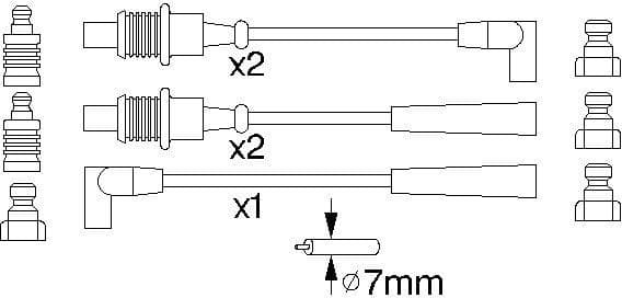 Ignition Cable Kit 0986356794 - image 10